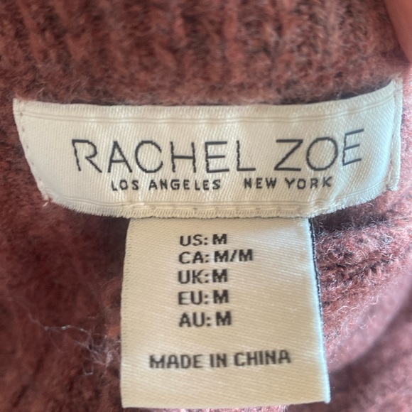 Rachel Zoe NWT Wool Blend Sleeveless Soft Turtleneck Ribbed Knit Top Medium - Picture 7 of 9